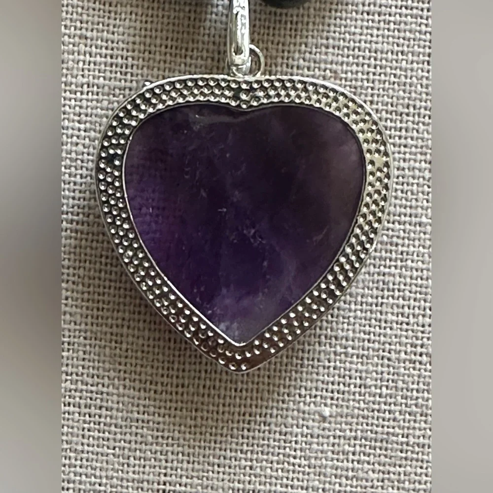 20 inch Amethyst and Charoite bead necklace NWOT - Picture 8 of 15